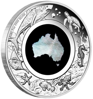 Australien: 1 Dollar 2021 - Pearl Great Southern Land - 1 oz. Silber in PP - sehr rar ! Bild 1