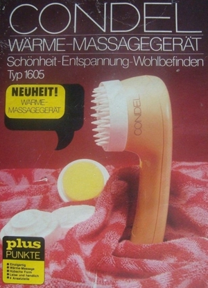 Nagelneues unbenutztes Condel Wärme-Massagegerät originalverpackt