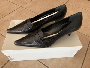 Pumps, Leder, schwarz, Gr. 37, Peter Hahn, neu Bild 2