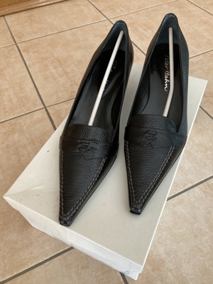 Pumps, Leder, schwarz, Gr. 37, Peter Hahn, neu