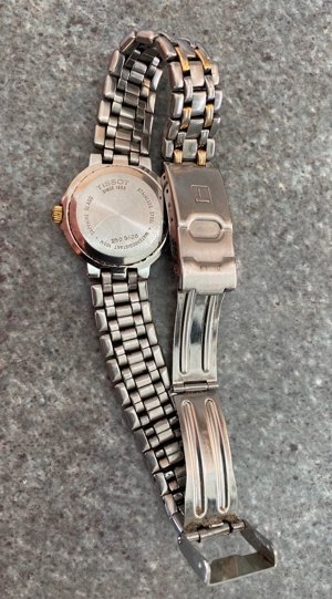 Damen Armbanduhr Tissot Seastar 10ATM Bicolor Metallband Bild 3