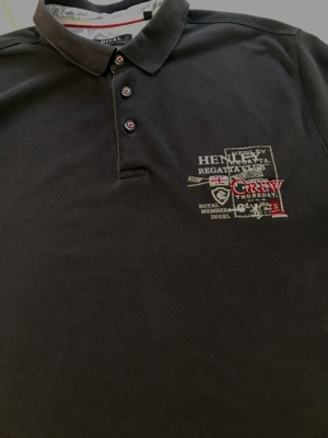TSHIRT dunkelblau mit Ablikationen Bild 4
