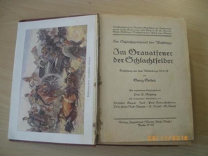 Antiquität Buch " Im Granatfeuer der Schlachtfelder " 1915 Bild 2