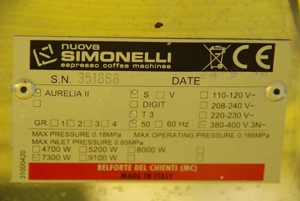 Nuova Simonelli Aurelia II Espressomaschine Bild 6