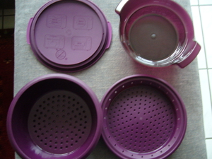 Tupperware 101° MicroGourmet Dampfgarer für die Mikrowelle. Bild 8