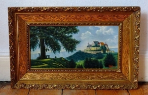 Ölgemälde Gemälde Burg Veste Coburg sig. um 1880/1900 Bild 1