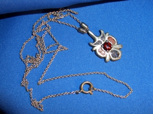 Vintage Anhänger mit Kette / Antiken Schmuck / Rarität Bild 8
