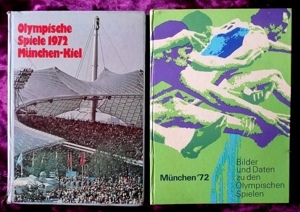 2 Bildbände - olympische Spiele 1972 in München- mit vielen Fakten, Daten und Bildern