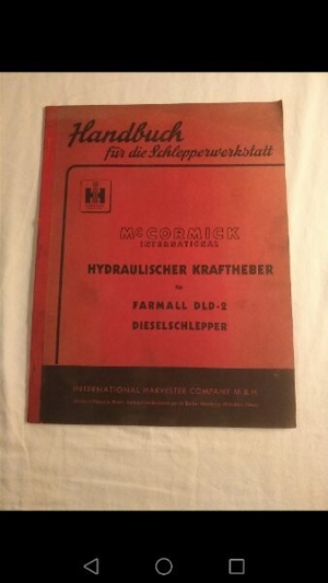 IHC Traktor Handbuch Farmall