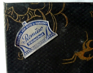 Romüso Kuchengabeln, alt, im original- Aufbewahrungskarton - Wertarbeit aus Solingen Bild 2
