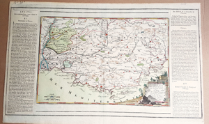 Kupferstich koloriert 1783 Landkarte Provence Frankreich Mittelmeer Marseille Paris Bild 1