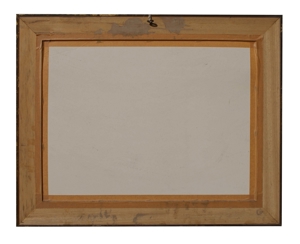 Bild Landschaft am Bach   Acryl auf Karton   mit Rahmen Bild 2