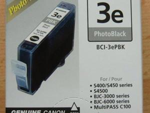 Canon Tintenpatrone 3e PhotoBlack BCI-3ePBK Neu, für Series S400/S450, S4500 Bild 2