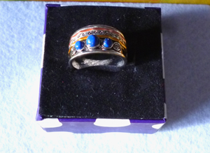 Damen Ringe Lapislazuli Libelle Strasssteine Filigran