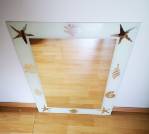 Spiegel mit umlaufendem Rand 50x70 cm