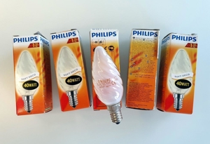 5x PHILIPS Glühbirne Glühlampe Soft Deco 40W matt E14 Sockel Bild 2