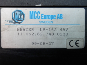 Kabinenheizung 48V von MCC aus einen Linde Gabelstapler Bild 3