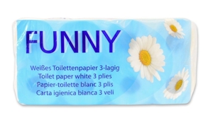 Toilettenpapier 3-lagig / 250 Blatt 8 Rollen