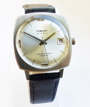 Seltene und schöne Tobram Superautomatic Calendar Herren Vintage Armbanduhr Bild 1
