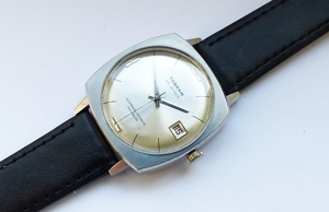 Seltene und schöne Tobram Superautomatic Calendar Herren Vintage Armbanduhr Bild 6