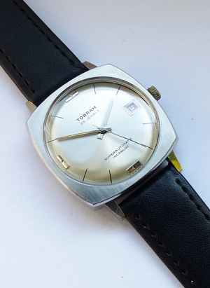 Seltene und schöne Tobram Superautomatic Calendar Herren Vintage Armbanduhr Bild 5
