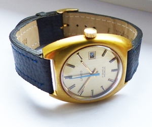 Lanco Swiss Calendar17Jewels Herren Vintage Armbanduhr Top Uhr Bild 2