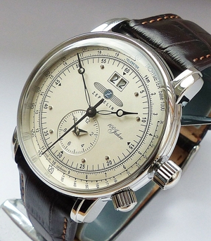 Schöne ungetragene Zeppelin 100 Jahre Zeppelin 7640M-1 Armbanduhr für Herren