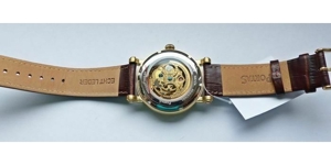 Portas - Werdau Gold-Blau Skeleton Automatic Herren Armbanduhr Bild 11