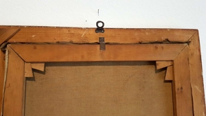 Heilige Familie Ölgemälde antik Maria Josef Jesus Kind Engel Mutter Gottes Bild 11