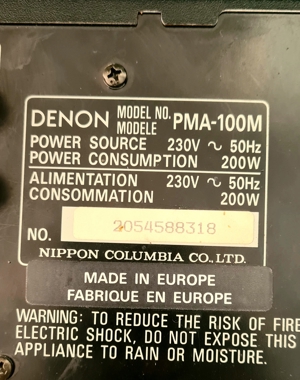 DENON - PMA100M Verstärker Bild 2