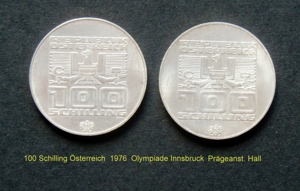 5 x 10 DM Silber Münzen Olympiade Deutschland 1972 oder Österreich 1976 Schilling Bild 3