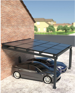 PKW Doppelcarport Solar mit 12 Panels an der Wand !TOP Preis ! Bild 14