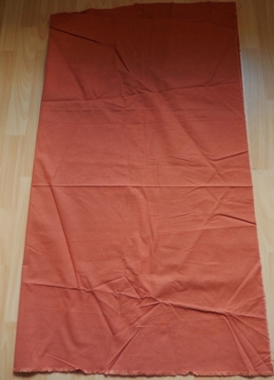 Stoffcoupon Farbe: rost ca. 134 cm x 110 cm neuwertig