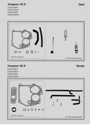 Ersatzteile Solex Vergaser 2E-E Skoda,Opel,Audi/VW,Mercedes-Benz Bild 2