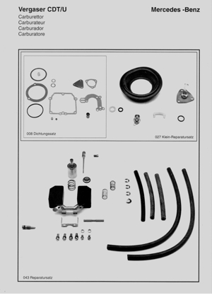 Ersatzteile Stromberg Vergaser für Mercedes-Benz, Saab, Volvo