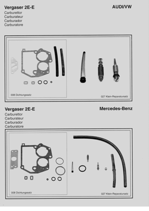 Ersatzteile Solex Vergaser 2E-E Skoda,Opel,Audi/VW,Mercedes-Benz Bild 1