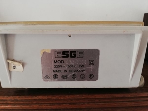 ESGE Wecker 60er Jahre Retro elektr. Bild 3