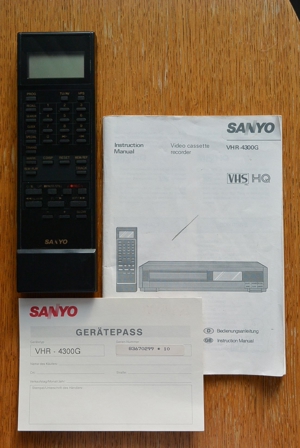 Für VHS-Fans: Sanyo Videorecorder (professionell generalüberholt) Bild 5