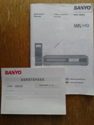 Für VHS-Fans: Sanyo Videorecorder (professionell generalüberholt) Bild 6