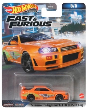 HOT WHEELS NISSAN SKYLINE GT-R (BNR34) PREMIUM