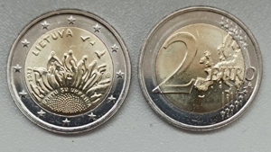 2 Euro Litauen 2023 "Zusammen mit der Ukraine".