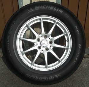 4x Sommer Komplett Räder Michelin 235 65 R17 104W ML GLC R W164 W166 Vito Mercedes Bild 1