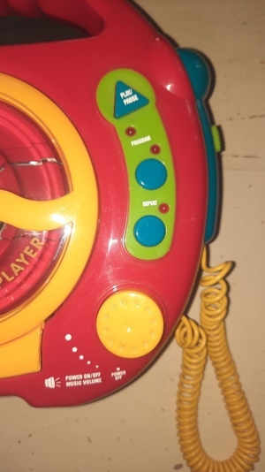 Kinder CD-Player mit Mikrofonen  Bild 3