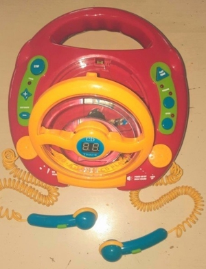 Kinder CD-Player mit Mikrofonen  Bild 4