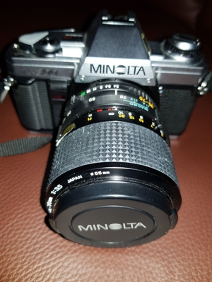 Minolta x-300 mit MD Zoom 35-70mm 1:3,5 55mm Macro 8524679 Objektiv Japan Bild 3