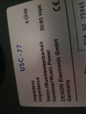 DENON Lautsprecher USC-77 Bild 2 DENON Lautsprecher USC-77 Bild 2