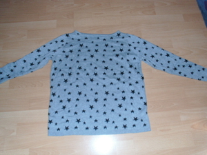 Pullover von H&M, hellgrau mit Sternen, Gr. 42 Bild 1