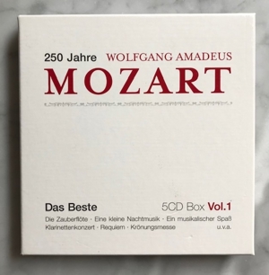 Klassik: Mozart-Werke in zwei Ausgaben auf 3 und 5CDs