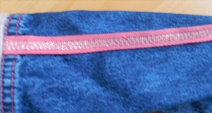 Jeans-Jacke rosa Plüsch-Besatz an Bund und Ärmeln Gr. 86 G.V.Z Bild 3