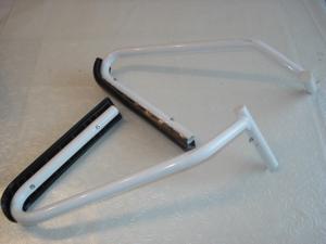 2 Armlehnen und 2 Fußstützen für Rollstuhl, Klostuhl. Bild 3